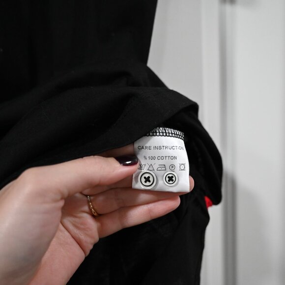 Gene Hiller Premium Size XL Black Polka Dot Collar Polo Shirt - Picture 5 of 8